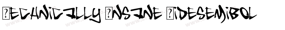Technically Insane Widesemibold字体转换